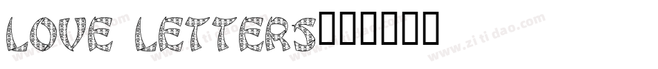 Love Letters字体转换